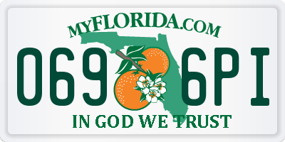 FL license plate 0696PI