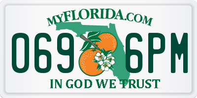 FL license plate 0696PM