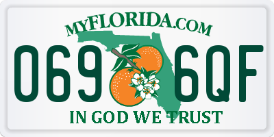 FL license plate 0696QF