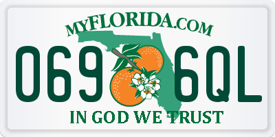FL license plate 0696QL