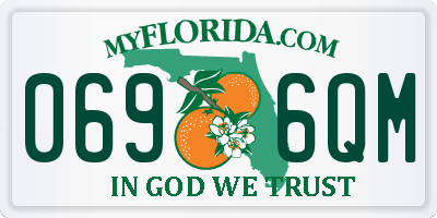 FL license plate 0696QM