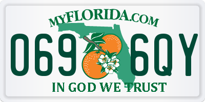 FL license plate 0696QY