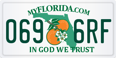 FL license plate 0696RF