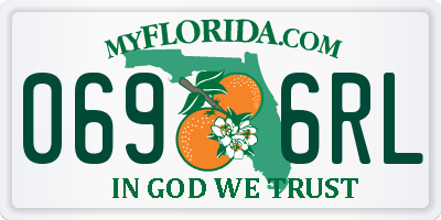 FL license plate 0696RL