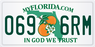 FL license plate 0696RM