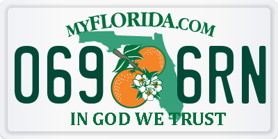 FL license plate 0696RN