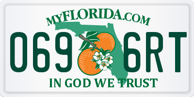 FL license plate 0696RT