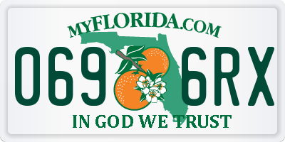 FL license plate 0696RX