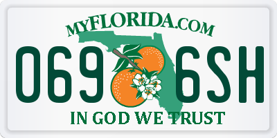 FL license plate 0696SH