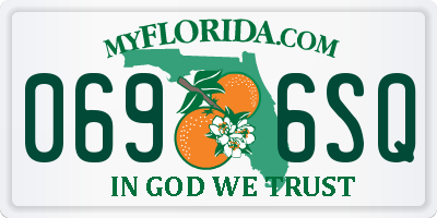 FL license plate 0696SQ