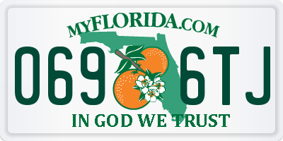 FL license plate 0696TJ