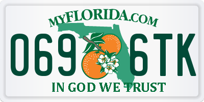 FL license plate 0696TK