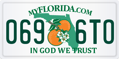 FL license plate 0696TO