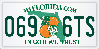FL license plate 0696TS