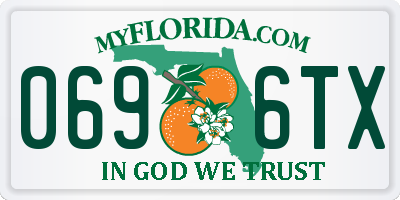 FL license plate 0696TX