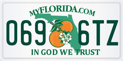 FL license plate 0696TZ