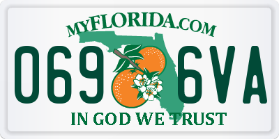 FL license plate 0696VA