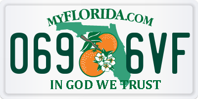 FL license plate 0696VF
