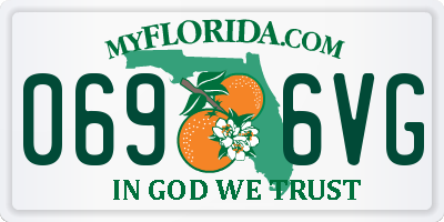 FL license plate 0696VG