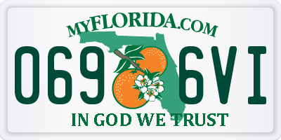 FL license plate 0696VI