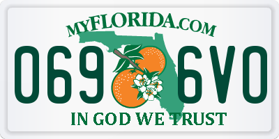 FL license plate 0696VO