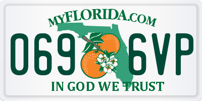 FL license plate 0696VP