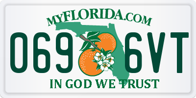 FL license plate 0696VT