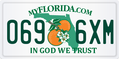 FL license plate 0696XM