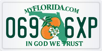 FL license plate 0696XP