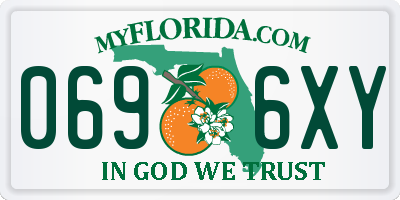 FL license plate 0696XY