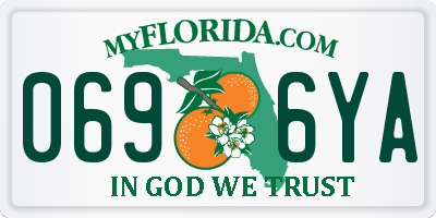 FL license plate 0696YA