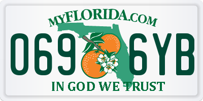 FL license plate 0696YB