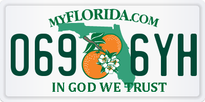 FL license plate 0696YH