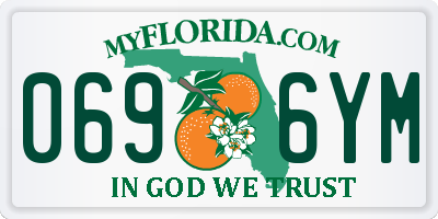 FL license plate 0696YM