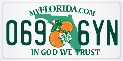 FL license plate 0696YN