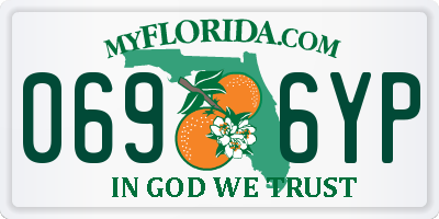 FL license plate 0696YP