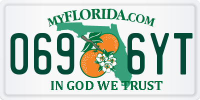 FL license plate 0696YT