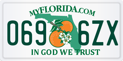 FL license plate 0696ZX