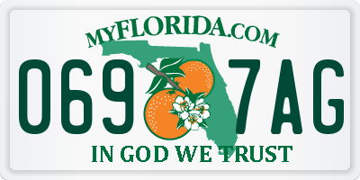 FL license plate 0697AG
