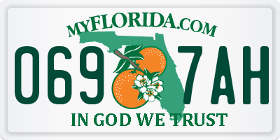 FL license plate 0697AH