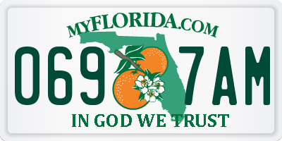 FL license plate 0697AM