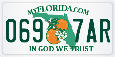 FL license plate 0697AR