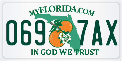 FL license plate 0697AX