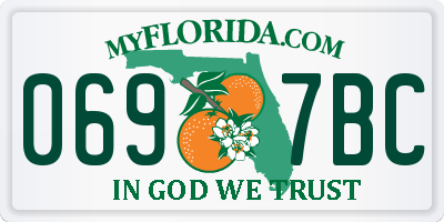 FL license plate 0697BC