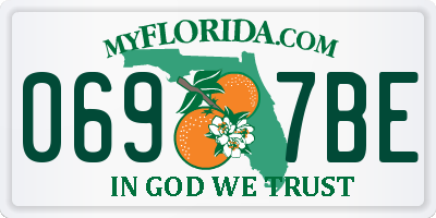 FL license plate 0697BE