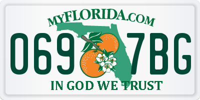 FL license plate 0697BG