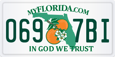 FL license plate 0697BI