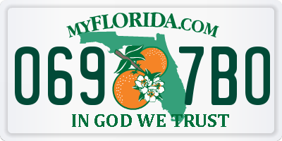 FL license plate 0697BO
