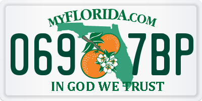 FL license plate 0697BP