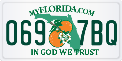 FL license plate 0697BQ